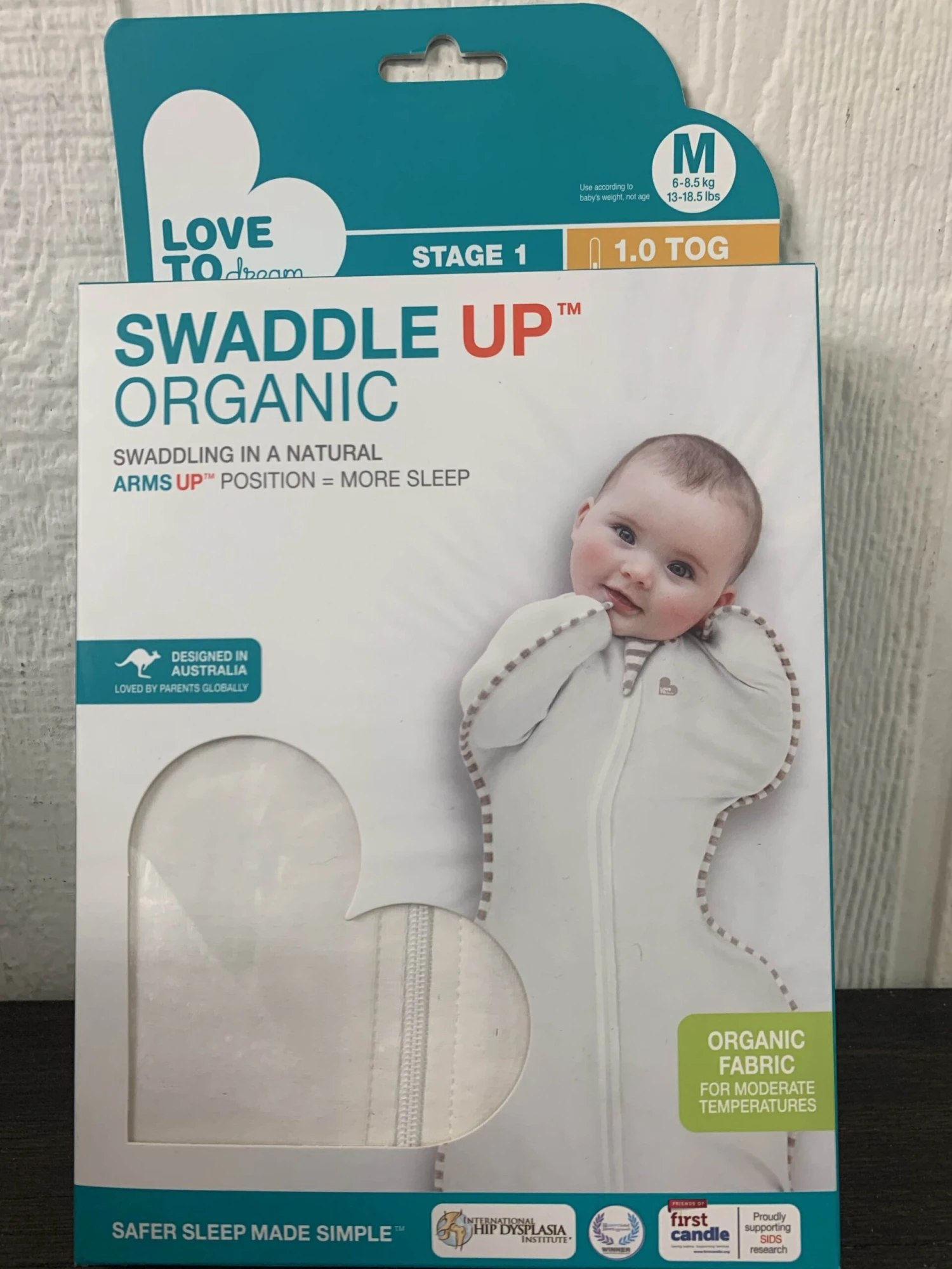 Love To Dream Swaddle Up Sleep Sack, M, Cream 1 Love To Dream Swaddle Up Sleep Sack, M, Cream