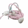 Kuandarm Pink Bunny Round Baby Gym Mat
