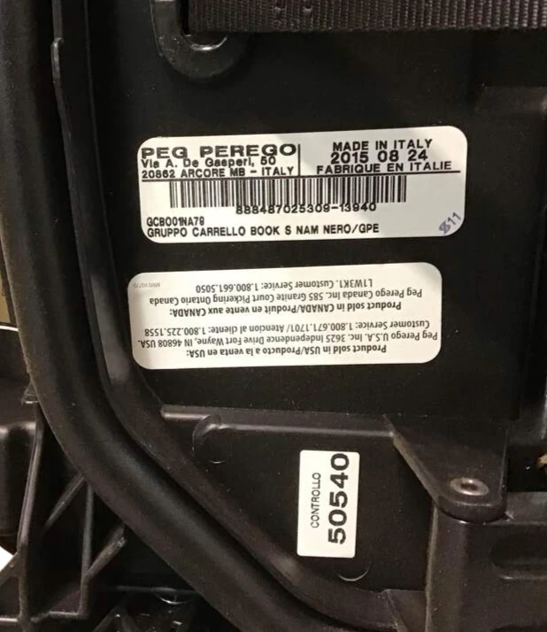 Peg Perego Book Plus Stroller, 2015, Pois Black 11 Peg Perego Book Plus Stroller, 2015, Pois Black - Image 11