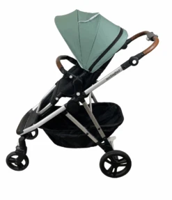 Mockingbird Single To Double Stroller, Silver With Penny Leather, 2022, Windowpane, Sage -GoodBuy Gear Shop f2d305e5 5a5d 4b66 b66c 399179445fe9