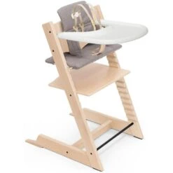 Stokke Tripp Trapp Complete High Chair, Natural, Dots Grey -GoodBuy Gear Shop f347b087 46a4 4285 8698 d5512c22654a