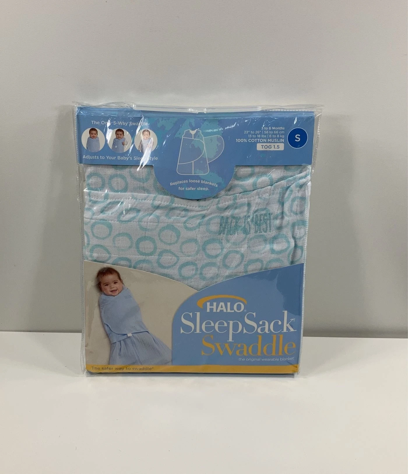 Halo Cotton Sleepsack Swaddle, Small 1 Halo Cotton Sleepsack Swaddle, Small