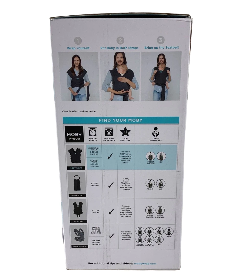 Moby Evolution Baby Carrier, Almond 3 Moby Evolution Baby Carrier, Almond - Image 3