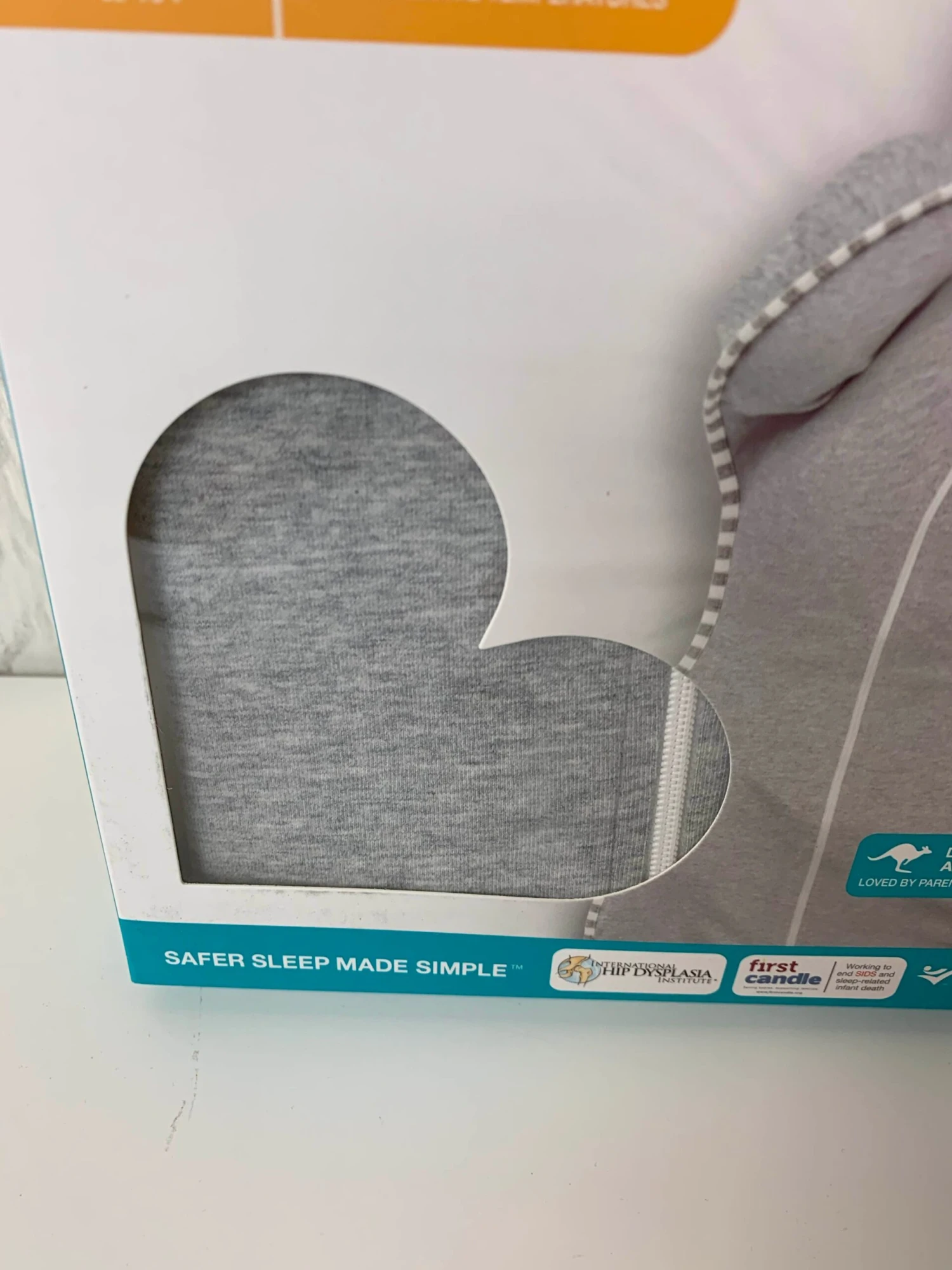 Love To Dream Swaddle Up Sleep Sack, M, Gray 2 Love To Dream Swaddle Up Sleep Sack, M, Gray - Image 2